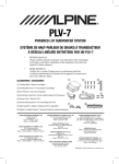 Alpine PLV-7 User's Manual
