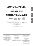 Alpine PKG-RSE3DVD Install Guide