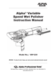 Alpha Tool.Com.HK Limited VSP-230 User's Manual