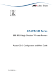 Allied Telesis AT-WR4500 User's Manual