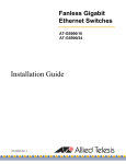 Allied Telesis AT GS900/5E User's Manual