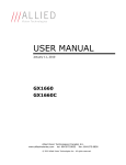 Allied International GX1660C User's Manual