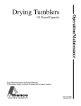 Alliance Laundry Systems No. D0583 User's Manual