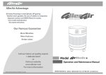 AllerAir AirMedic+ User's Manual