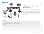 Alesis USB Studio Drum Kit User's Manual