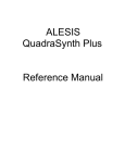 Alesis QuadraSynth Plus User's Manual
