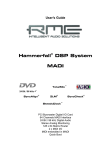 Alesis Hammerfall DSP System User's Manual