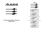 Alesis GIGAMIX 8FX User's Manual