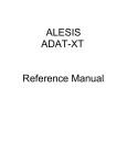 Alesis ADAT-XT User's Manual