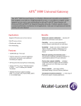 Alcatel-Lucent APX 1000 User's Manual