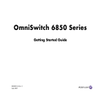 Alcatel-Lucent Switch 6850-U24X User's Manual