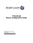 Alcatel-Lucent 7750 SR OS User's Manual