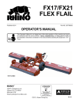 Alamo RHINO FX21 User's Manual