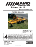 Alamo Hydraulic Flex Wing Cutter Falcon 10-15 User's Manual