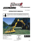 Alamo BOOM ARM MOWER User's Manual