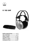 AKG Acoustics K 105 UHF User's Manual