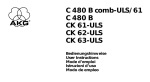 AKG Acoustics comb-ULS/61 User's Manual