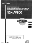 Aiwa NSX-AV800 User's Manual