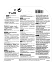 Aiwa HP-A092 User's Manual