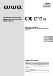 Aiwa CDC-Z117 User's Manual