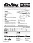 Air King QZ Series User's Manual