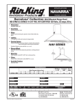 Air King NAVARRA User's Manual