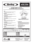 Air King ASLC90 User's Manual