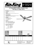 Air King 9805 User's Manual