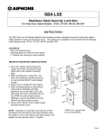 Aiphone SBX-LSE User's Manual