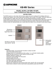 Aiphone KB-SWM User's Manual