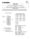 Aiphone GW-LE8 User's Manual