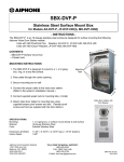 Aiphone AX-DVF-P User's Manual