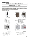 Aiphone AX-DM User's Manual