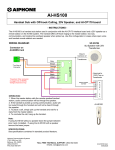 Aiphone AI-HS100 User's Manual