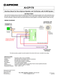 Aiphone AI-CP170 User's Manual