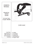 Agri-Fab Chip-N-Vac 552493 User's Manual