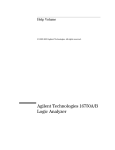 Agilent Technologies 16750A User's Manual