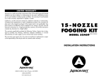 Aero Mist Nozzle Fogging Kit 52469 User's Manual