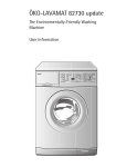 AEG OKO-LAVAMAT 82730 User's Manual