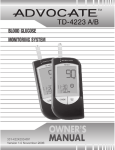 Advocate Meters TD-4223 User's Manual