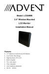 Advent LCD4WM User's Manual