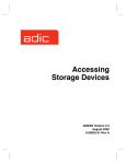 ADIC Tool Storage 6-00025-01 User's Manual