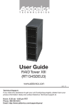 Addonics Technologies RT134SDEU3 User's Manual