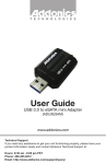 Addonics Technologies ADU3ESAM User's Manual