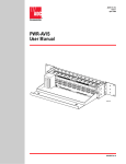 ADC PWR-AVIS User's Manual