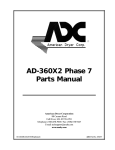 ADC AD-360X2 User's Manual