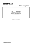 Adam Equipment Postal Equipment AZextra-P User's Manual