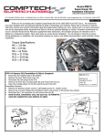 Acura SUPERCHARGER KIT 350-029 User's Manual
