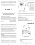 Acu-Rite Clock 984 User's Manual