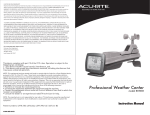 Acu-Rite 1050 User's Manual